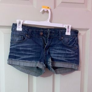 Papaya Medium Blue Short Shorts